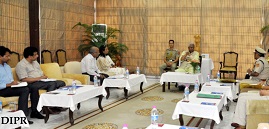 The Governor of Arunachal Pradesh Shri Tathagata Roy convened a high level security review meeting at Raj Bhavan, Itanagar on 15th July 2016. 